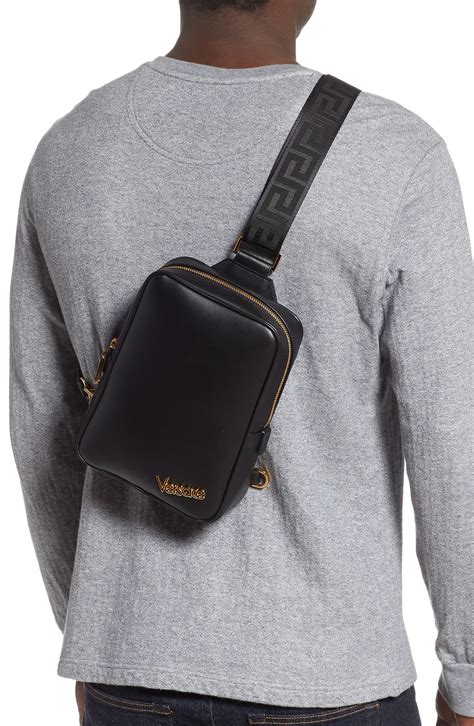 versace sling bag men's